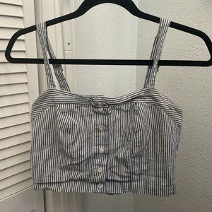 Brandy Melville blue&white top